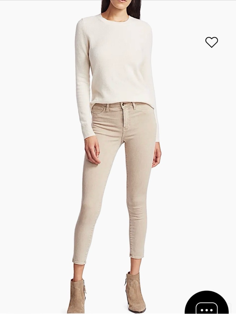 L'AGENCE
High-Rise Ankle in Coconut Skinny Jeans Retail$245 Size 27